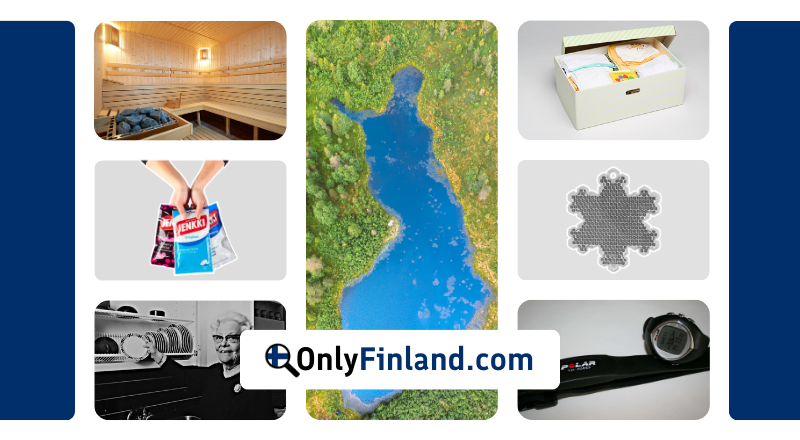 A picture of 6 of the most influential Finnish Inventions.